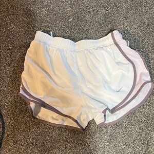 Women's White Athletic Shorts